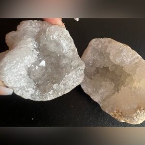 💎🤍NWOT RAW GEODE WHITE QUARTZ CRYSTAL NUGGET🤍💎
